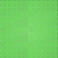 thumbnail image 1 of Ahgly Tapis d'Intérieur Lavable en Machine Carré Transitionnel Vert Néon, 8 Pieds Carré, 1 of 7