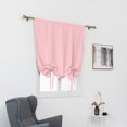 thumbnail image 4 of Innerwin Half Window Curtains Solid Color Kitchen Valance Rod Pocket Soft Short Blackout Curtain Ruched Waterproof Panels Darkening Thermal Insulated Pink 31.50 x 47.24", 4 of 9