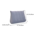 thumbnail image 3 of Grey Inflatable Pillow Air Camping Travel Sleeping Aid Pillow Core Cervical Spine Support Lightweight Portable Neck Rest For Outdoor Home Use Compact Storage Z-281 Grey, 3 of 6