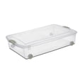 thumbnail image 1 of Sterilite 47  Liter Wheeled Underbed Latch Box- Green, 1 of 3