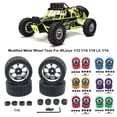 thumbnail image 2 of maskred Alloy Rims Wheel Tires Hub Adapter For WLtoys 1/12 1/14 1/18 LC 1/14 Easy Blue 1Set, 2 of 6
