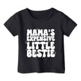thumbnail image 4 of Girls Softball under Shirts Ruffle Girl Clothes Children's Casual Letter Pattern Print Multicolor Round Neck Short Sleeves, 4 of 4