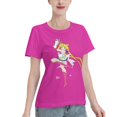 thumbnail image 2 of T-Shirt Basique à Manches Courtes pour Femmes Sailor Moon Lièvre Lunaire, 2 of 6