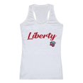 thumbnail image 1 of W Republic 557-129-WHT-01 Liberty University Womens Script Tank Top, White - Small, 1 of 1