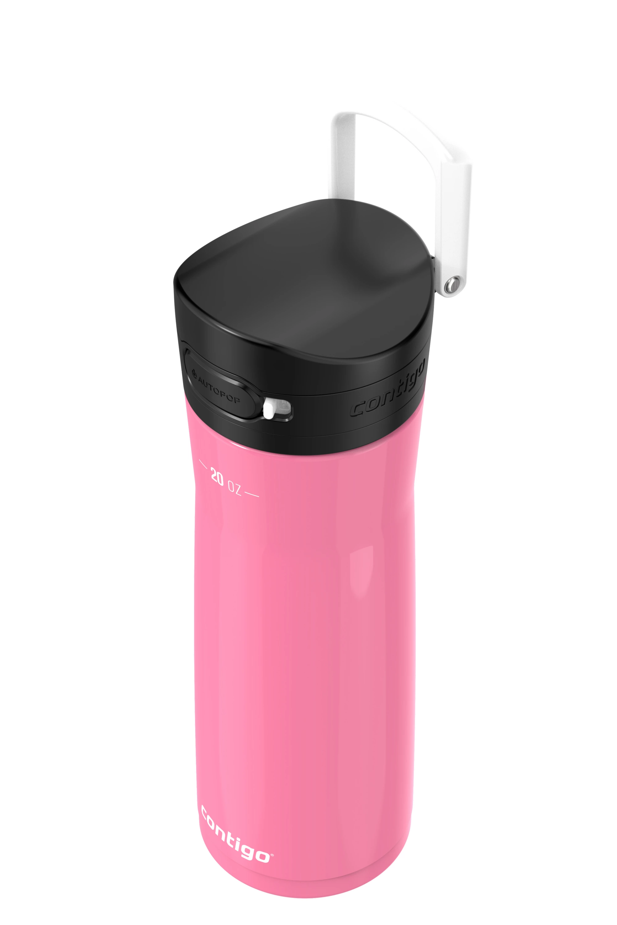 Contigo Jackson Chill 2.0 Water Bottle with AUTOPOP Lid, 20 oz (591 mL), Azalea