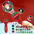 thumbnail image 2 of Red Kids Flashlight Projector With 24 Holiday Patterns Plastic Material Size 4.52 X 1.49 X 1.18 Inches For Role Play And Learning Red ark Blue, 2 of 7