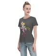 thumbnail image 4 of T-Shirt Basique à Manches Courtes pour Femmes Sailor Moon Lièvre Lunaire, 4 of 6