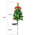 thumbnail image 3 of XYAIYT 2 Pack Solar Led Tree Light Outdoor Christmas Lights Christmas Tree Lights Led Solar String Lights Two Modes Auto Charge Auto Soft Garden Yard Patio Home Holiday Party 14.6In Green, 3 of 9