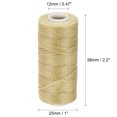 thumbnail image 3 of Unique Bargains Fil à Coudre en Cuir Ciré en Polyester Sable, 55 Yards, 3 of 6