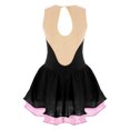 thumbnail image 2 of Miaeowve Robe de Patinage Artistique pour Filles Sans Manches avec Strass, Vêtements de Danse Ballet Performance, Noir 10, 2 of 5
