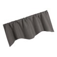 thumbnail image 4 of veasfak Pub Cafe Kitchen Short Solid Color Window Curtain Panel Valance 1 Panel 132x46cm Deep Grey, 4 of 7