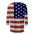 thumbnail image 4 of CHUANK Plus Hauts pour Femmes Chic Décontracté Col Rond Manches Courtes Chemises et Blouses pour Femmes T-Shirts à Imprimé Papillon du 4 Juillet pour Femmes Tunique Graphique Patriotique Tendance Haut d'Été Plage, 4 of 5