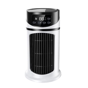 Veasfak portatif Air Conditionneur Air Ventilateur de conditionnement 6 Vent Vitesse Lumière personnelle Air blanc