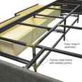 thumbnail image 5 of Manhattan Lit Plateforme Grand en Tissu Rembourré "Steel-Core"/4 Tiroirs Ivoire, 5 of 5