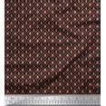 thumbnail image 1 of Soimoi Blue Poly Georgette Fabric Circle Art Geometric Fabric Prints By Yard 42 Inch Wide, 1 of 5