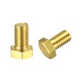 thumbnail image 1 of Unique Bargains Brass Hex Bolts, 3/8-16x5/8' 2 Pack Fully Thread Grade 4.8 Machine Screws, 1 of 4