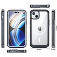 thumbnail image 2 of MagSafe pour iPhone 15 Plus, Étui avec Protecteur d'Écran, [Compatible avec MagSafe] Étui de Luxe Transparente Mince à Protection Intégrale Antichoc Robuste avec Pare-Chocs pour iPhone 15 Plus, Noir, 2 of 8