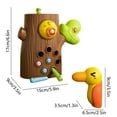 thumbnail image 3 of YIMWNYI Magnetic Woodpecker Feeding Toy, Fine Motor Skills Game, Interactive Learning Activity, Early Education Fun, Worm Catching and Color Recognition, Safe Play for Home and Travel, 3 of 7