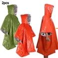 thumbnail image 4 of Lefu 2Pack Outdoor Thermal Rain Coat Poncho Outdoor Extreme Cold Survival Blanket, 4 of 6