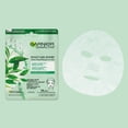 thumbnail image 2 of Garnier Face Mask, Hydrating Skin Care, With Hyaluronic Acid + Green Tea, 2 of 8