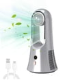 thumbnail image 4 of Meitianfacai Desk Fan, Portable Bladeless Fan with Detachable Aromatherapy Storage Compartment, Small Personal Cool Wind Fan, 6 Speed Adjustment, Quiet Table Fan for Home, Office, Bedroom, 4 of 9