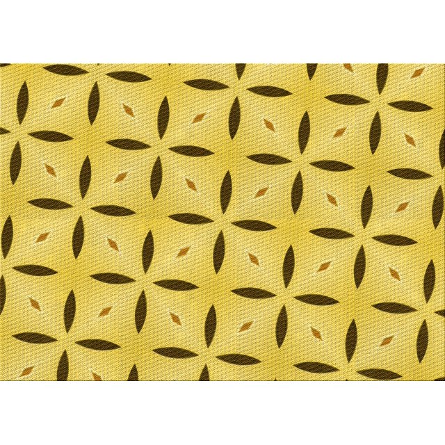 Ahgly Company Machine Washable Indoor Rectangle Transitional Banana Yellow Area Rugs, 2' x 5'