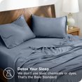 thumbnail image 4 of Bare Home TENCEL™ Sheet Set - Lyocell derived from Eucalyptus - Twin XL, Indigo, 4 of 7