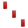 thumbnail image 1 of Wweixi Customized Fringe Curtain For Exquisite Anniversary Party Decorations Luster Red 3Set, 1 of 6
