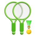 thumbnail image 1 of jinwen Children Badminton Tennis Set Tennis Racket for Kids for Yard Girls Backyard Green, 1 of 9