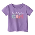thumbnail image 4 of Pyjama Décontracté pour Enfants Motif Lettre Imprimé Multicolore Col Rond Manches Courtes Grandes Filles Soutien-Gorge Intégré Camisoles Manches Courtes Chemises Filles Manches Longues Chemise de Pâques Filles Filles Athlétiques, 4 of 4