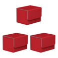 thumbnail image 3 of maskred Stylish and Secure Card Deck Storage Holder Organizer with Magnetic Closure TCG Display Red 3Set, 3 of 6