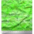 thumbnail image 1 of Soimoi Voile de Coton Vert Tissu Imprimé Feuilles de Pin 1 Yard 42 Pouces de Large, 1 of 3