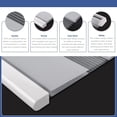 thumbnail image 4 of LUCKUP Cordless Zebra Blinds Roller shades for window Day and Night Blind Dual Layer Light Filtering Shade Light Control Room Darkening Horizontal Window Treatment 21" W X 72" H, Grey, 4 of 7