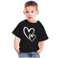 thumbnail image 4 of MeetoTime T-shirt en Coton pour Tout-Petits Enfants Garçons Filles Col Rond Saint-Valentin Imprimé Manches Courtes Haut Tee 3-10 Ans, 4 of 4