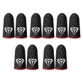 thumbnail image 1 of yingyy 5 Paires de Manchons de Doigt pour Téléphone Portable Gaming, Fibre Argentée Respirante Sensible, Gants Réutilisables Portables Rouges 1Ensemble, 1 of 6