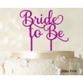 thumbnail image 1 of Bride To Be Wedding Cake Topper Custom Glitter Cake Topper Wedding Cake Decoration Available 6-7 Inches Wide, 1 of 1