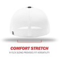 thumbnail image 3 of Richardson Pulse Sportmesh with R-Flex Cap, L-XL, Black-White Split, 3 of 6