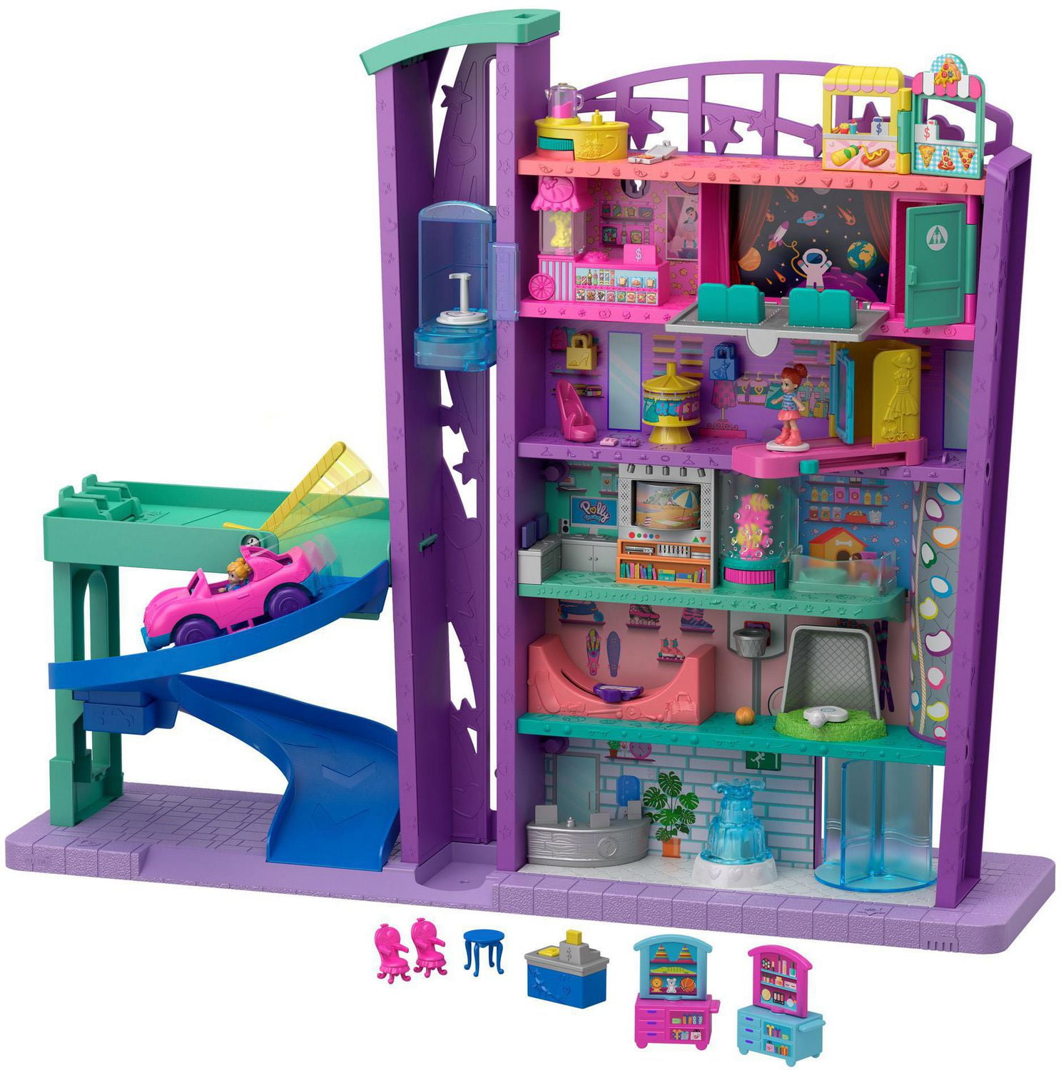 Poly Pocket Pollyville Mega Mall Playset
