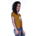 thumbnail image 4 of Moomaya T-shirt à Manches Courtes pour Femmes avec Col Rond, Patch à Paillettes, Coupe Décontractée - 14, 4 of 7