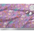 thumbnail image 3 of Soimoi Rayon Crepe Fabric Leaves, & Rose Floral Decor Fabric Printed Yard 46 Inch Wide, 3 of 3