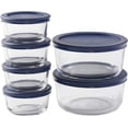 thumbnail image 3 of Anchor Hocking 12pc Food Storage Set w/Navy Snugfit Lids, 3 of 3
