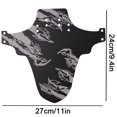 thumbnail image 4 of fastboy Bicycle Splasher Front Rear Tire Wheel Guard Mountain Bikes Bike Protecting Tool Floral Print Mudguard Accessories Claw 1Set, 4 of 6
