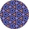thumbnail image 1 of Ahgly Company Tapis Rond Lavable en Machine Intérieur Transitionnel Violet Foncé, 4 Pieds Rond, 1 of 7
