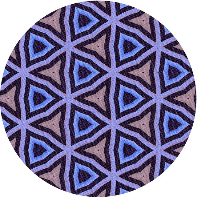 Ahgly Company Tapis Rond Lavable en Machine Intérieur Transitionnel Violet Foncé, 4 Pieds Rond