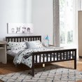 thumbnail image 4 of Gymax Wood Bed Frame Wood Slats Support Platform W/Solid Headboard&Footboard Full Size, 4 of 10