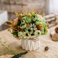 thumbnail image 4 of Boovnll Simulation Flower Set Ceramic Vase Rose Simulation Plant Pot Home Decoration Fake Flower Pot Fake Flowers Artificial Flowers, 4 of 6