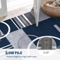 thumbnail image 5 of HOMERRY Area Rugs 8' x 10' Rug for Living Room Geometric Washable Non-Slip Indoor Carpet for Home Decor, Navy, 5 of 5