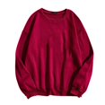 thumbnail image 1 of Gspmoly Tshirts for Men, Man Winter Long Sleeve Solid Color Contrast Design Sweater Cardigan Going Out Tops Clearance, 1 of 2