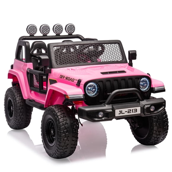 TROPOW Voitures Électriques pour Enfants, Camion Électrique 24 V à 2 Places pour Tout-Petits, Véhicule Électrique 2RM/4RM Commutable avec Télécommande, Cadeau de Noël pour Enfants, Orange