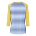 thumbnail image 5 of Mefallenssiah Blouses pour Femmes Décontractées Mode Féminine T-Shirt Imprimé Manches 3/4 Blouse Col Rond Hauts Décontractés, 5 of 5